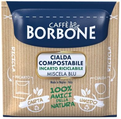 Borbone 50 Caffè Blu Cialde ESE in Carta Filtro 44 mm