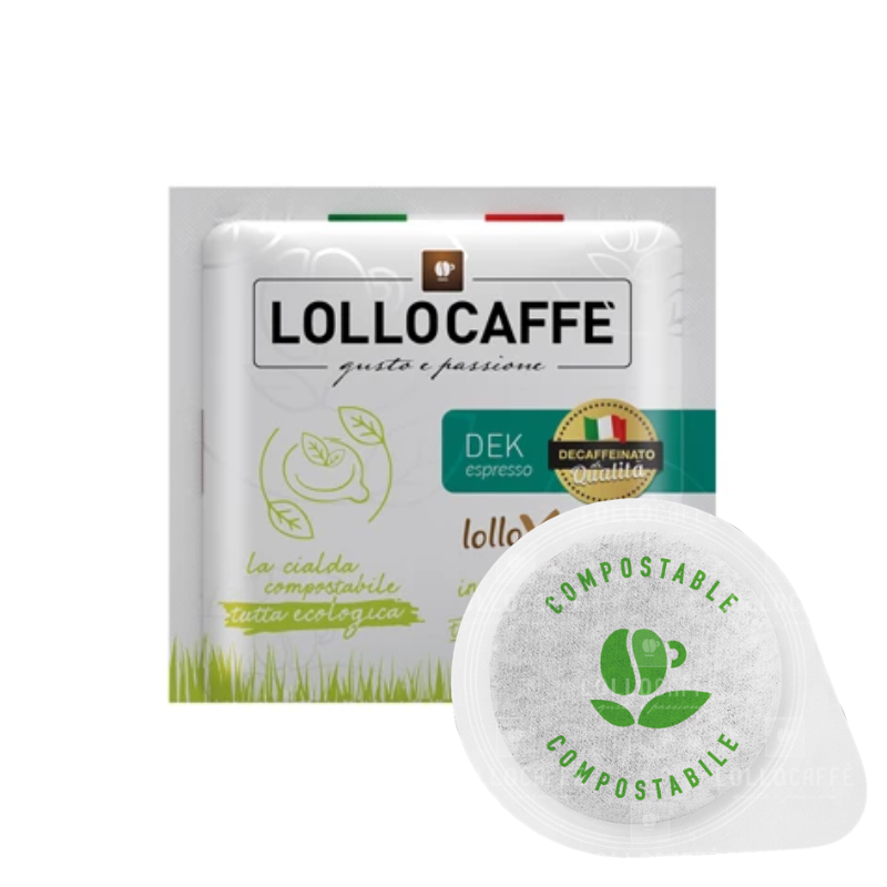Lollo Caffè 100 Cialde Dec 44 mm ESE Carta Filtro