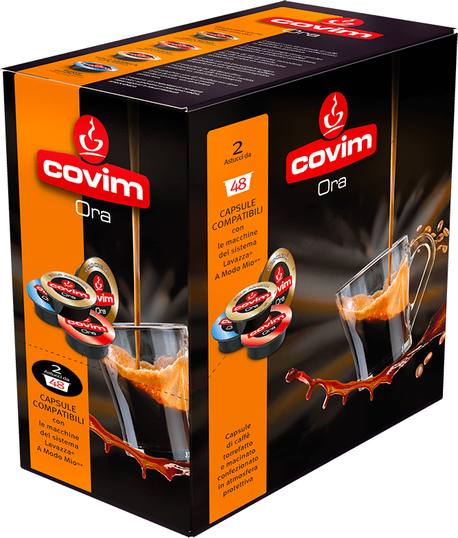 Covim 96 Capsule Caffè GranBar A Modo Mio ORA