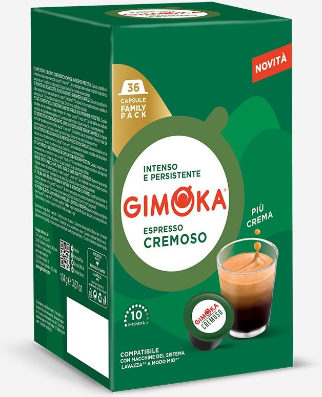 Gimoka 36 Capsule Cremoso A Modo Mio Compatibili