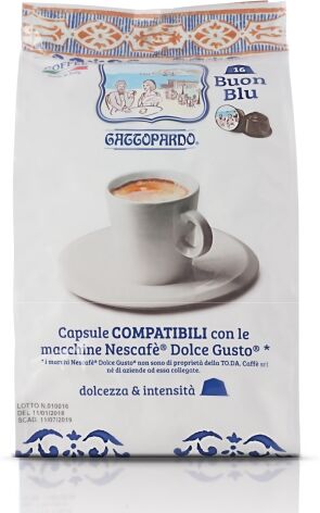 ToDa 16 Capsule Dolce Gusto Gattopardo Blu Compatibili