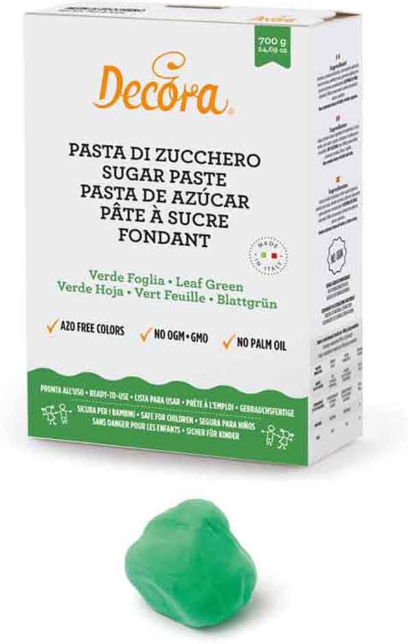 Pasta Di Zucchero Verde Per Copertura E Dettagli 700 G Decora