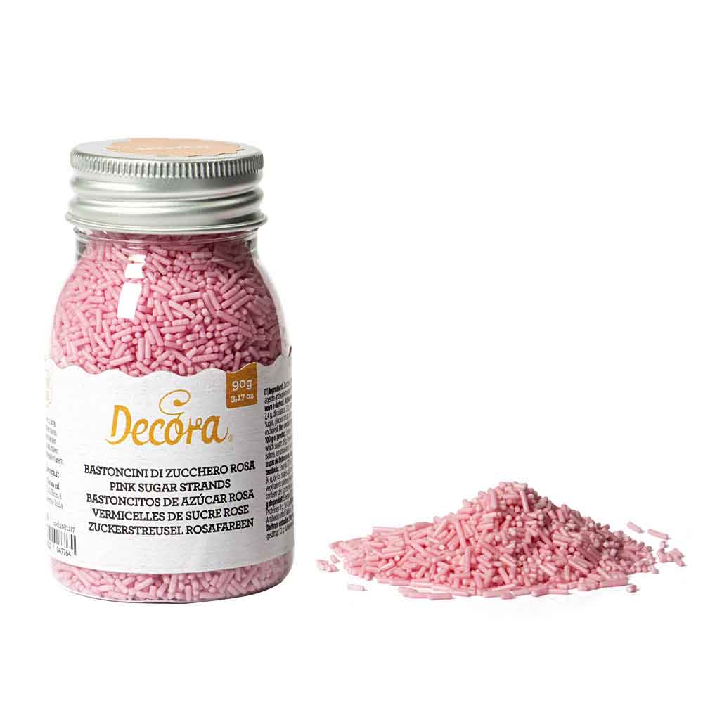 Codette Di Zucchero Color Rosa Per Decorazioni 90 G Decora
