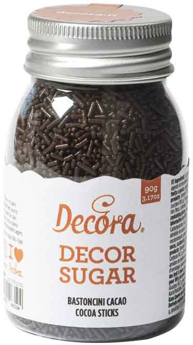 Codette Di Zucchero Color Cacao Per Decorazioni 90 G Decora