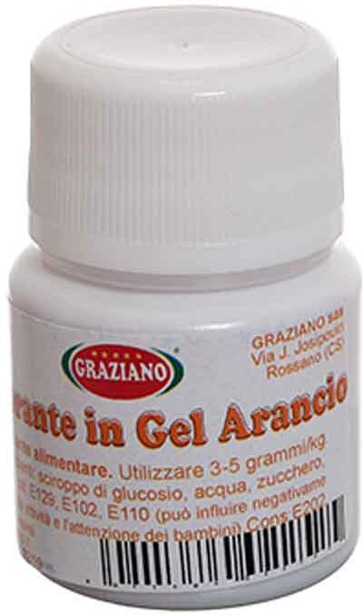 Graziano Colorante In Gel Concentrato Per Alimenti Arancio 20 G