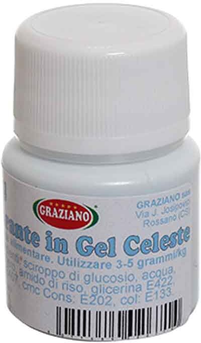 Graziano Colorante In Gel Concentrato Per Alimenti Celeste 20 G