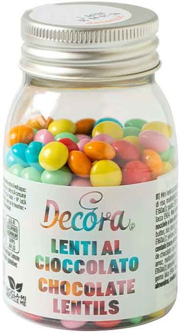 Mini Lenti Di Cioccolato Arcobaleno Per Decorazione Dolci 80 G Decora