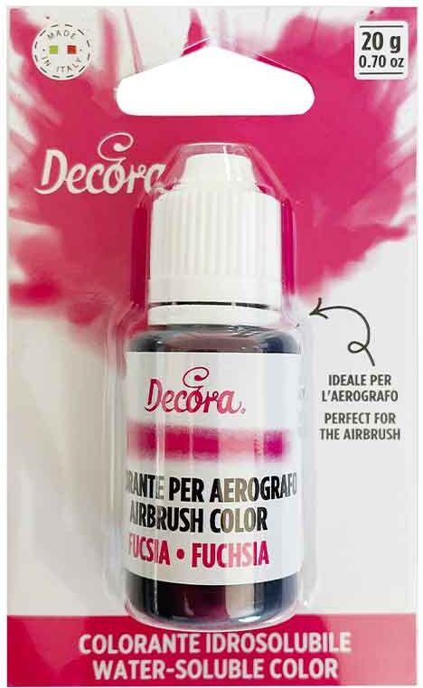 Colorante Liquido Idrosolubile Per Aerografo Fucsia 20 G Decora