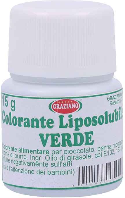 Graziano Colorante Liquido Liposolubile Verde Per Alimenti 15 G