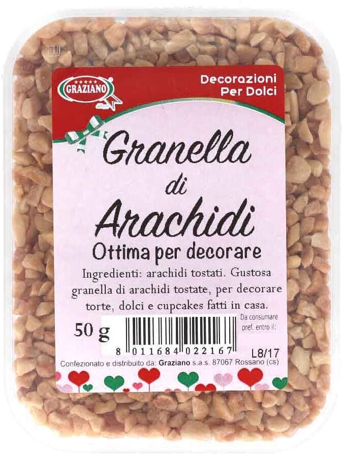 Graziano Granella Di Arachidi Tostate Per Decorare 50 G