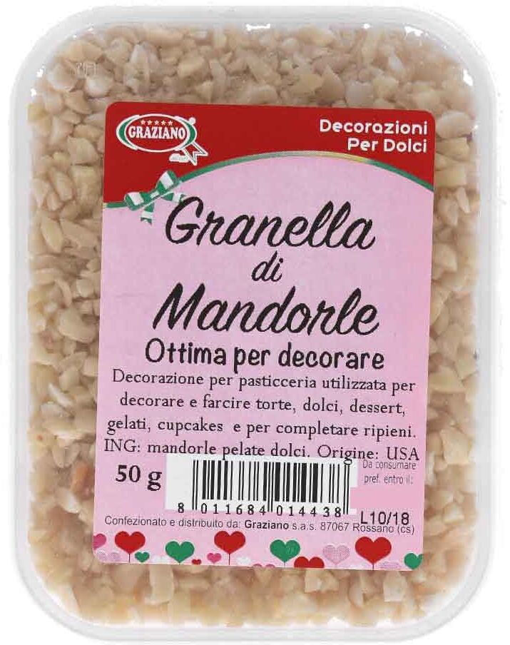 Graziano Granella Di Mandorle Pelate Dolci Per Decorare 50 G