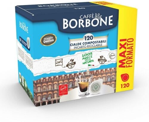 Borbone box cialde 44mm miscela decisa (nera) 120pz