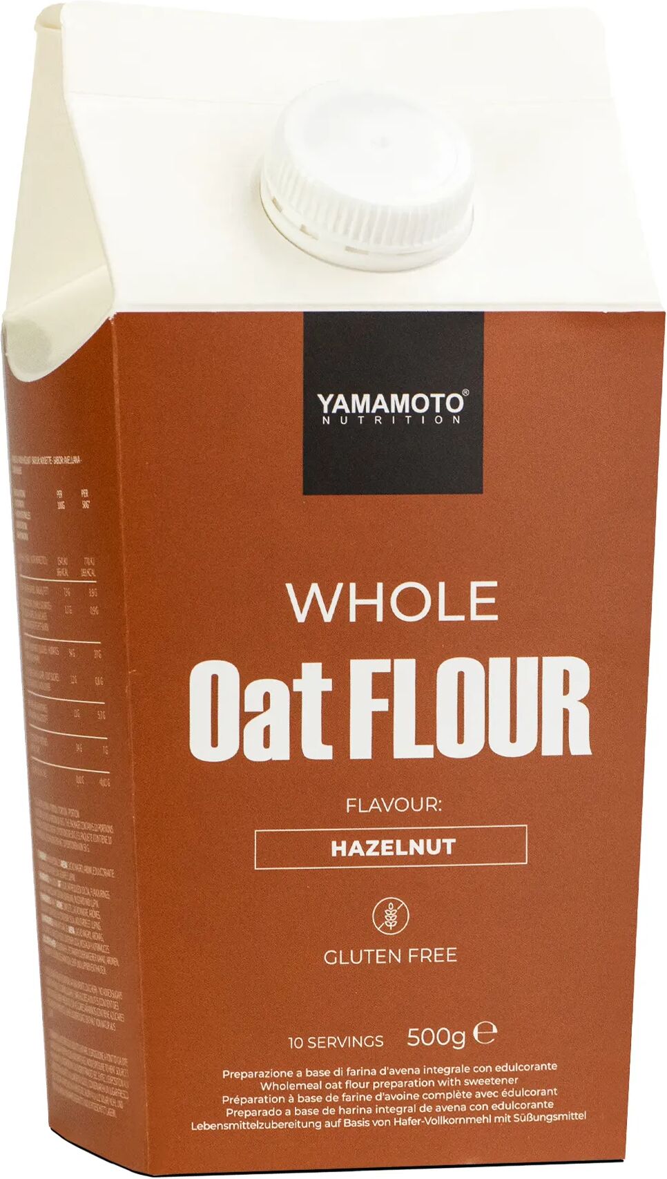 YAMAMOTO NUTRITION Whole Oat Flour Hazelnut Flavour 500 grammi 