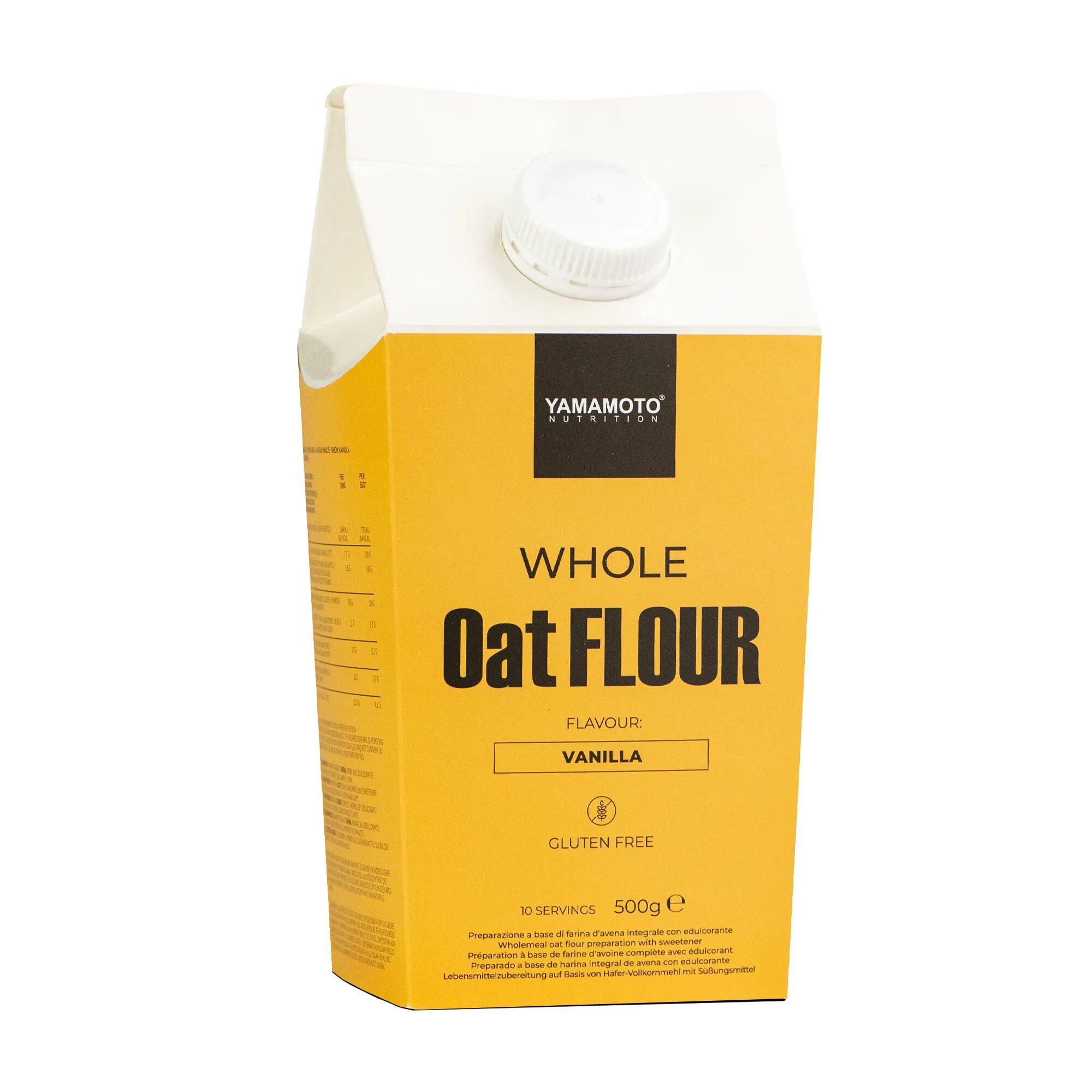 YAMAMOTO NUTRITION Whole Oat Flour Vanilla Flavour 500 grammi 