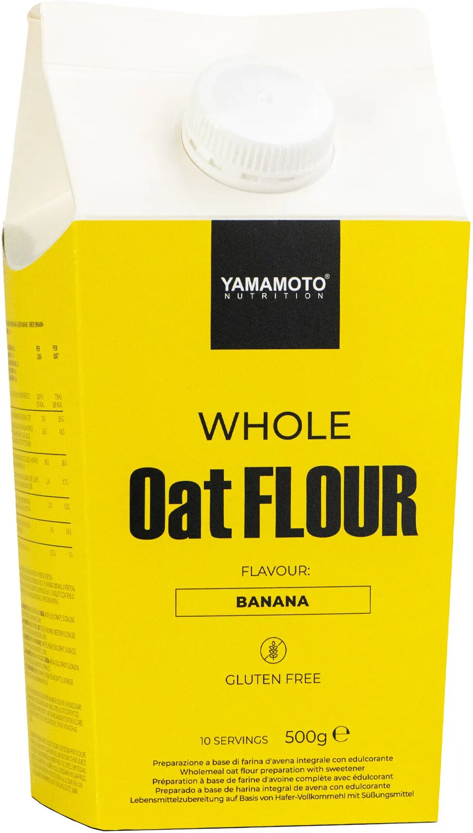 YAMAMOTO NUTRITION Whole Oat Flour Banana Flavour 500 grammi 