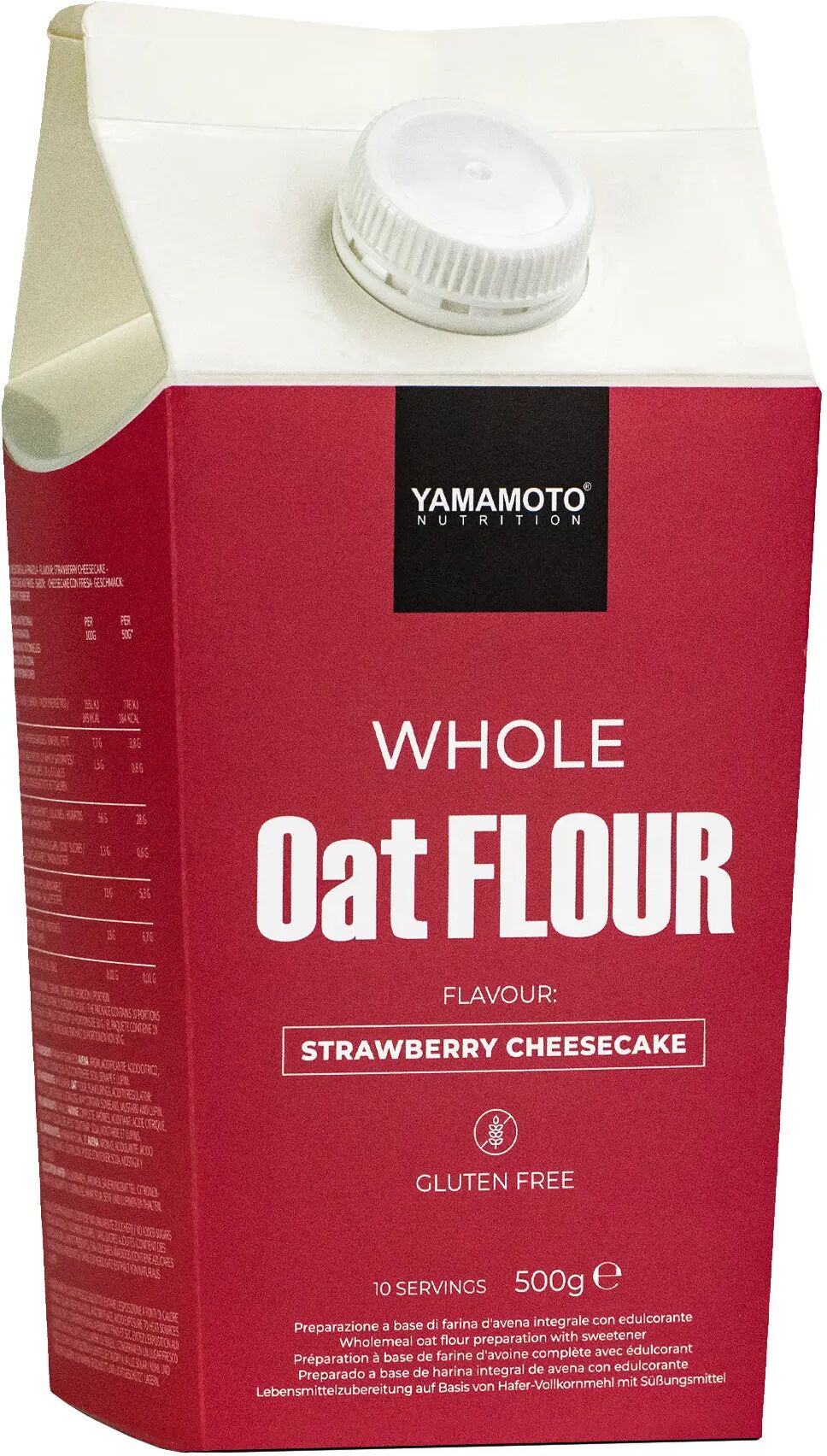 YAMAMOTO NUTRITION Whole Oat Flour Strawberry Cheesecake 500 grammi 