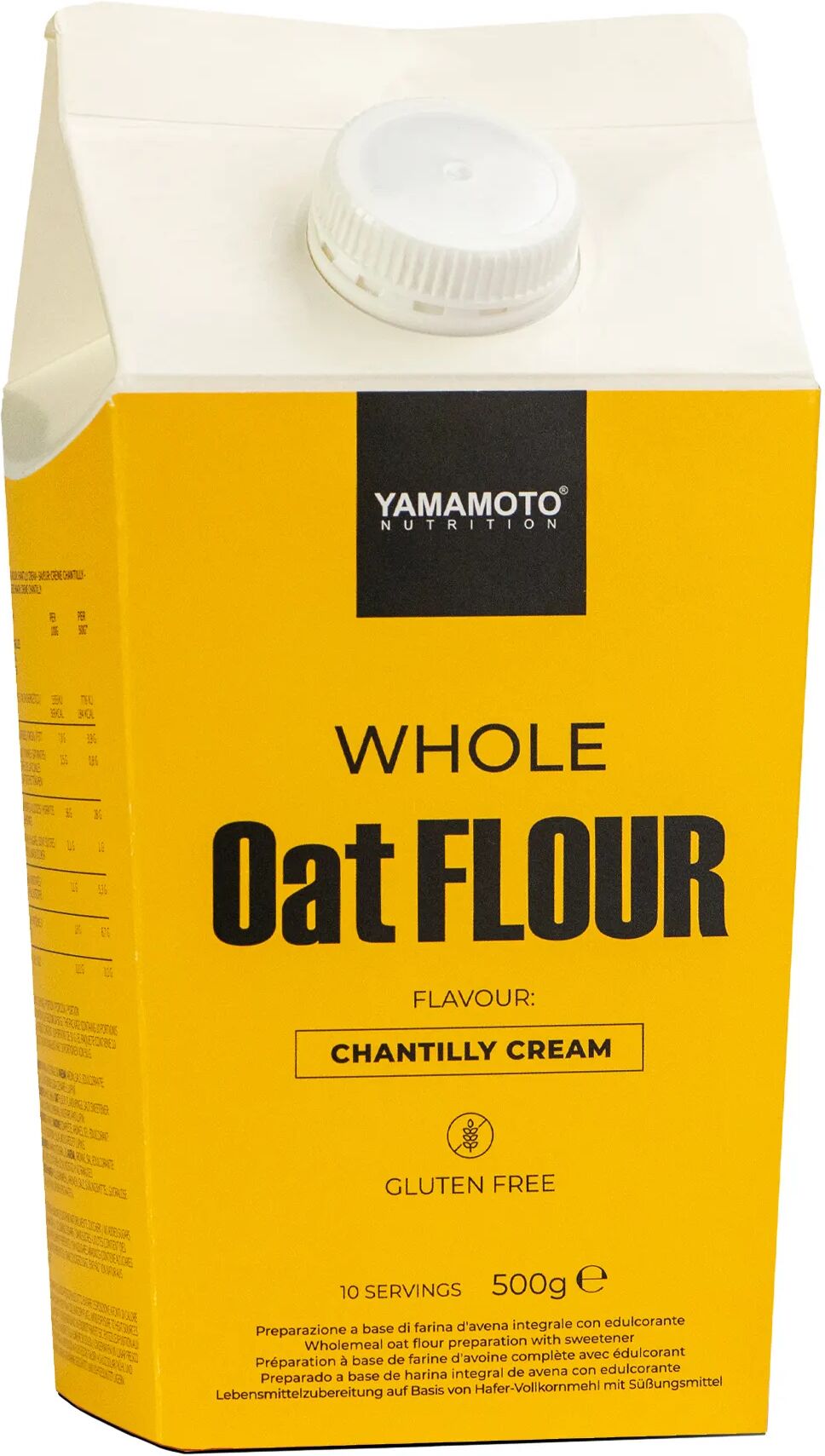 YAMAMOTO NUTRITION Whole Oat Flour Chantilly Cream Flavour 500 grammi 