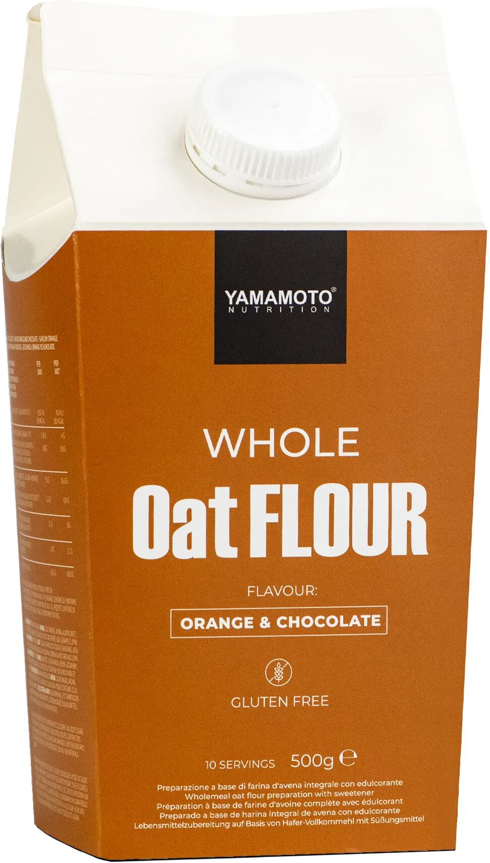 YAMAMOTO NUTRITION Whole Oat Flour Orange & Chocolate Flavour 500 grammi 