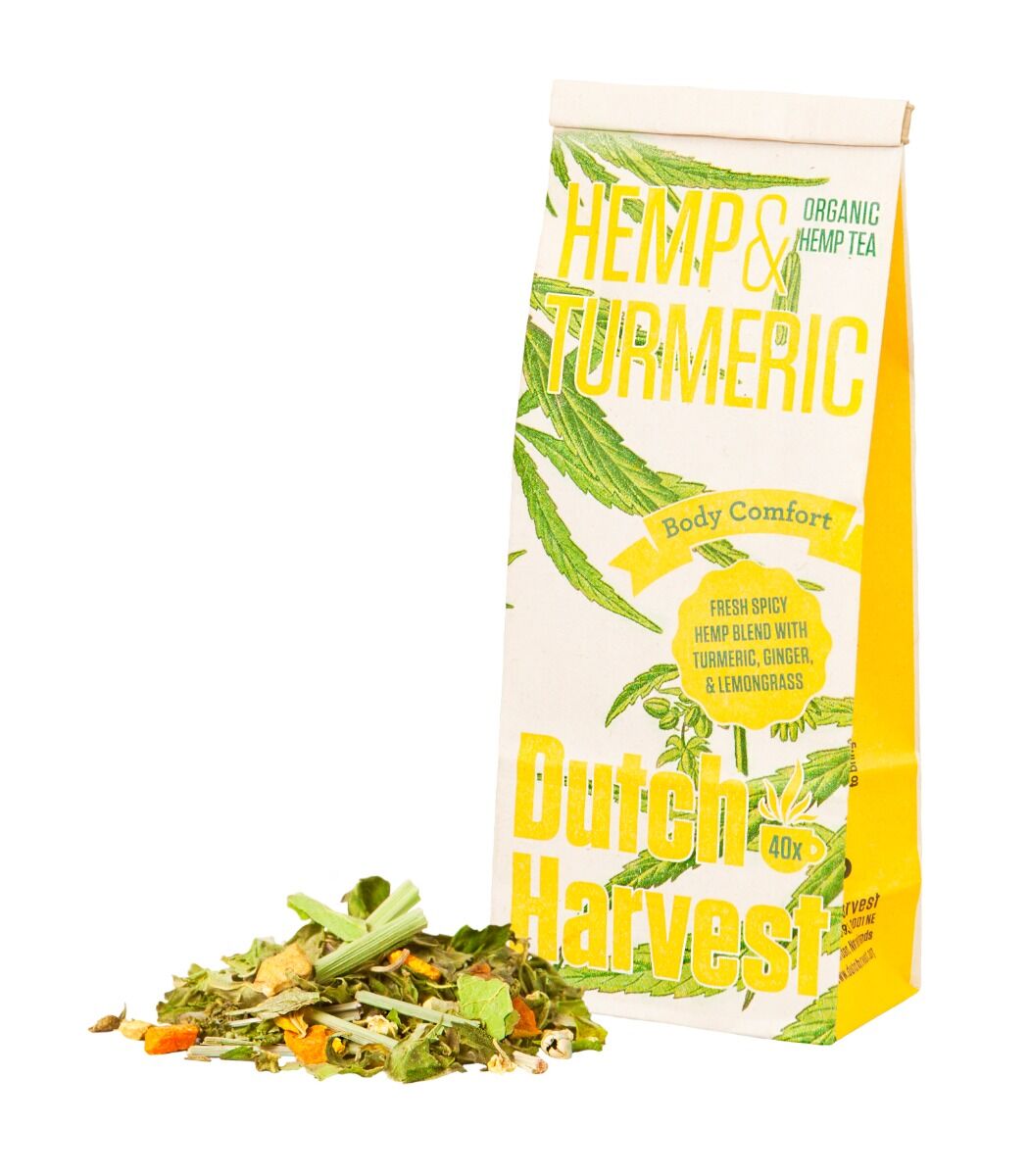 Dutch Harvest Hemp & Turmeric - Hennep & Kurkuma thee 50 gram - Biologisch - Dutch Harvest losse thee