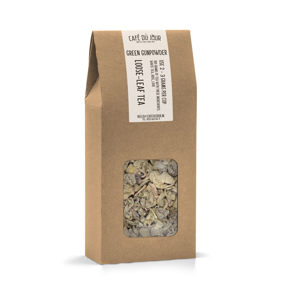 Café du Jour Green Gunpowder - groene thee 100 gram - Café du Jour losse thee