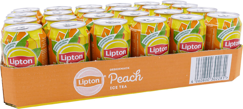 Lipton Ice Tea peach 330 ml. / tray 24 blikken