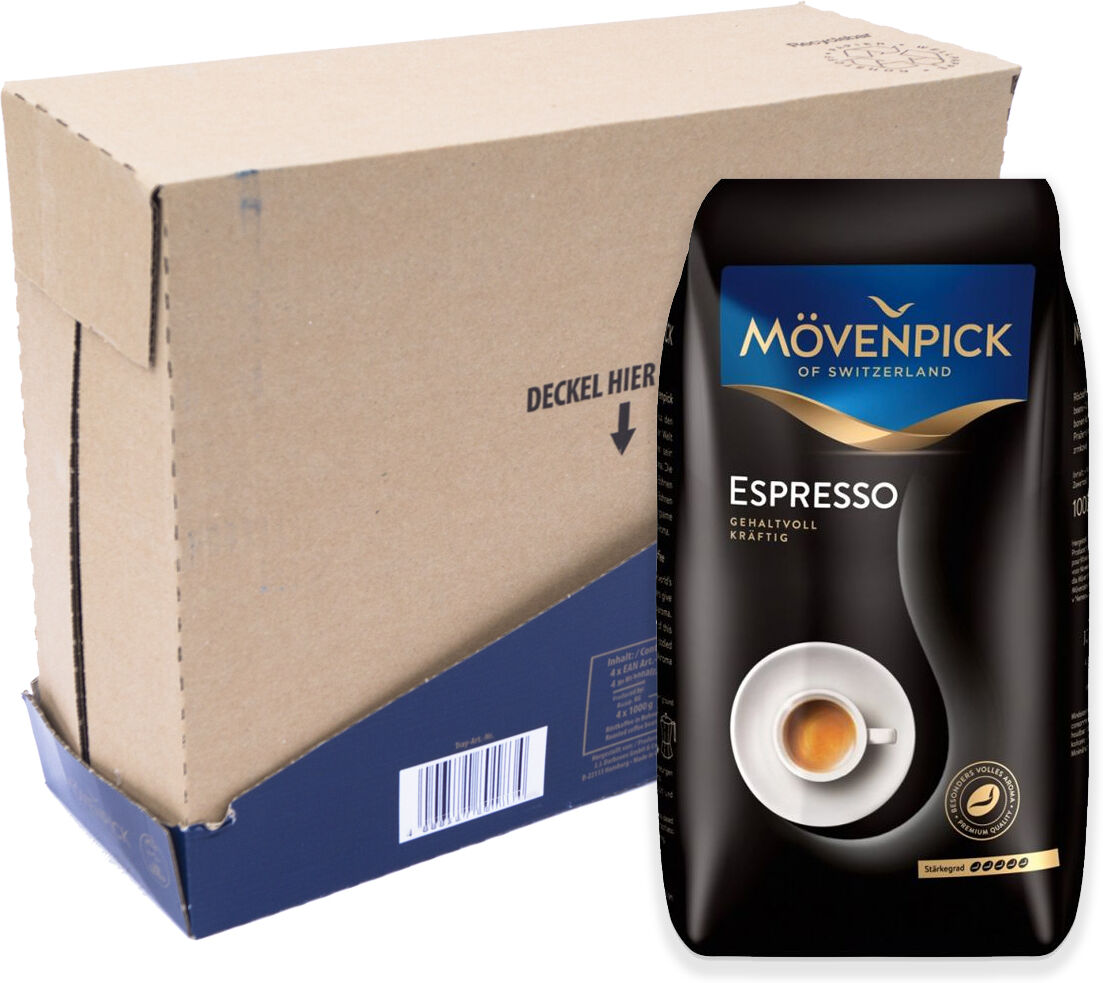 Mövenpick Espresso koffiebonen 4 x 1 kilo