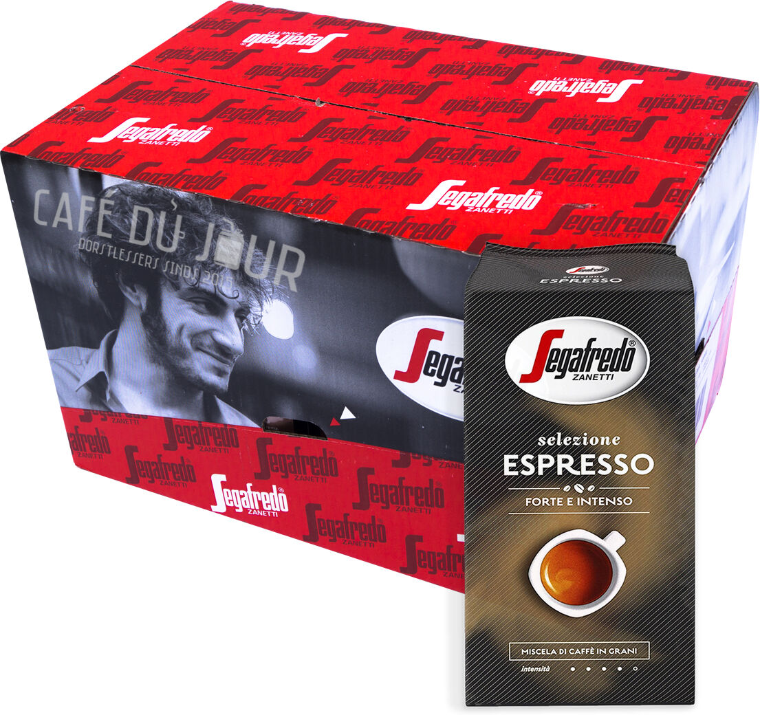 Segafredo Selezione Espresso koffiebonen 8 x 1 kilo