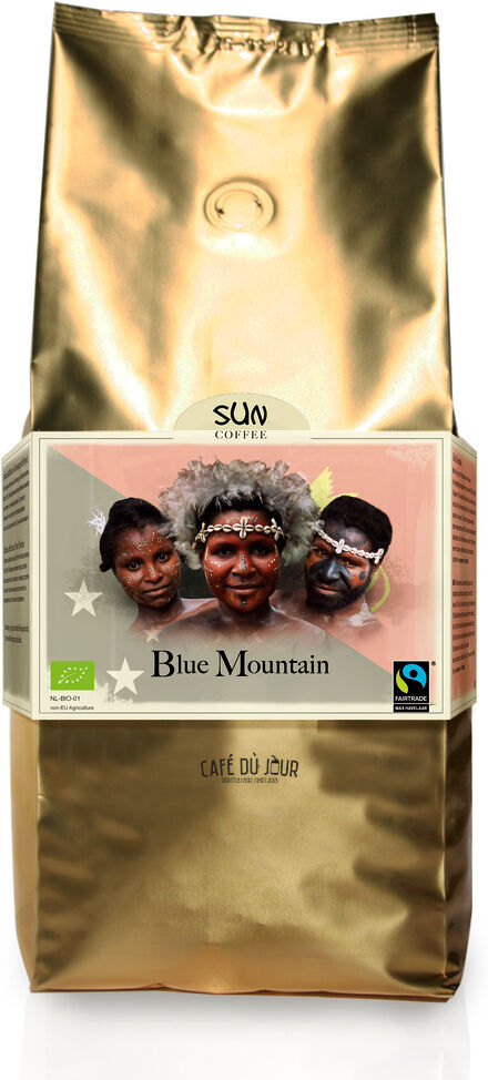 Sun Dark Roast Blue Mountain Biologische Fairtrade koffiebonen 1 kilo