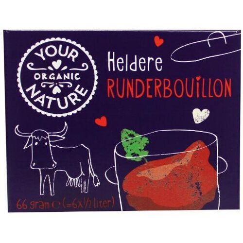 Your Organic Nat Runderbouillon helder zonder gist bio