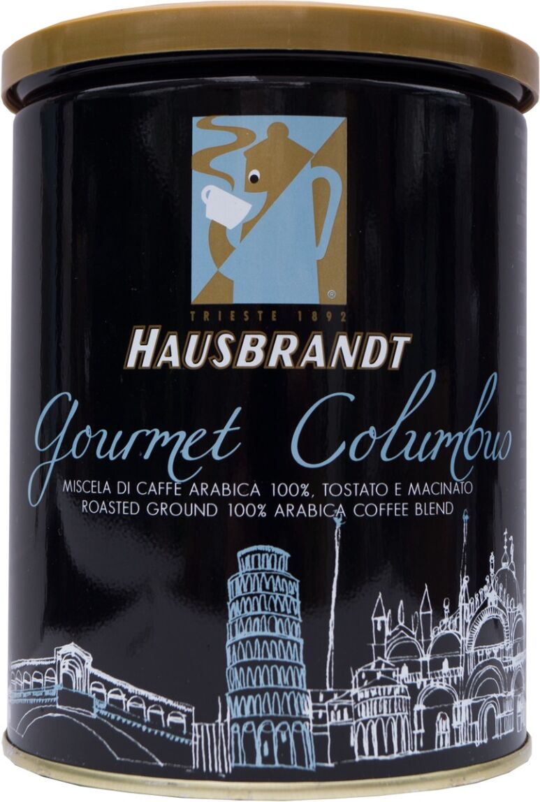 Hausbrandt Gourmet Colombus gemalen 250 gram tht tot 03-12-20