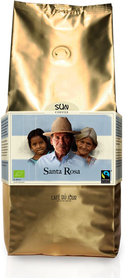 SUN koffie SUN Dark Roast Santa Rosa Biologische Fairtrade koffiebonen 1 kilo