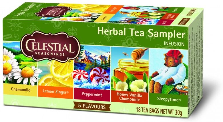 Celestial Herbal Tea Sampler 18 sachets Thee