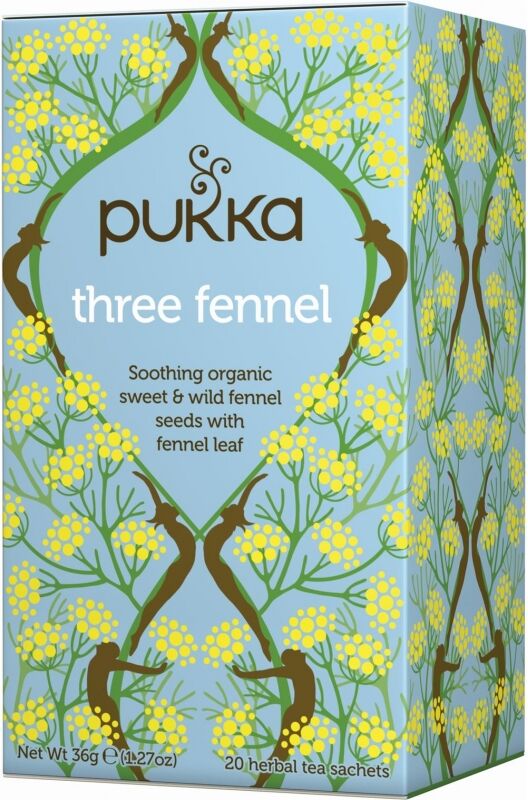 Pukka Three Fennel Tea Eco 20 sachets Thee