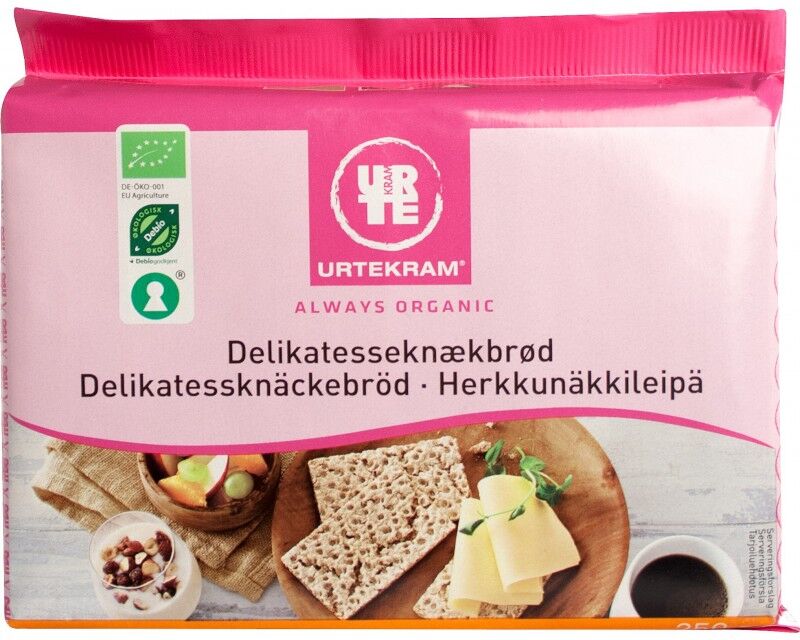 Urtekram Delicatesse Knäckebröd Eco 250 g Snack