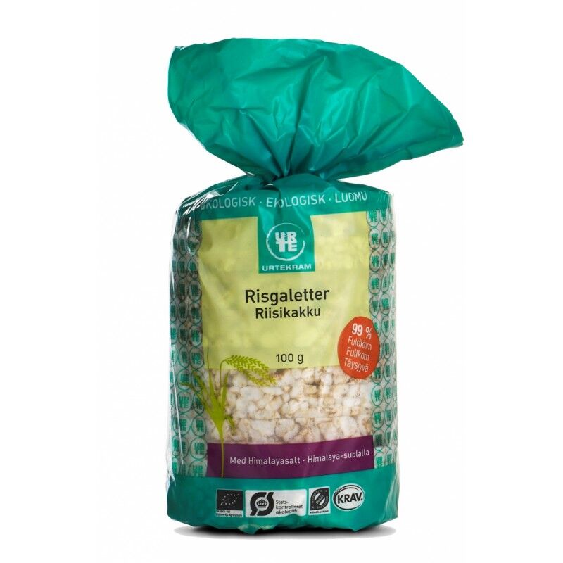 Urtekram Rice Cakes Salt Eco 100 g Snack