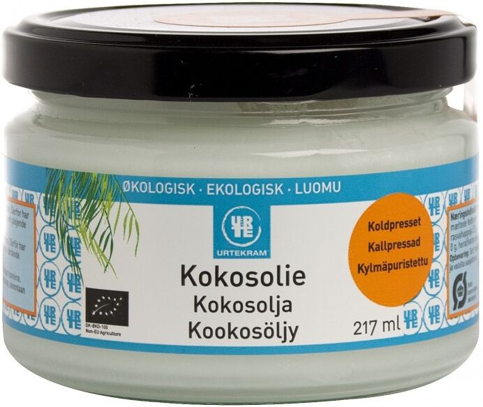 Urtekram Cold Pressed Coconut Oil Eco 217 ml Koken