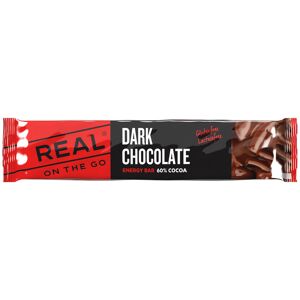 Real On The Go Energy Sjokolade 25 Gr Sort/Rd 25GR