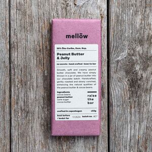 Kaffebox Mellōw 50% Peanut Butter & Jelly Craft Chocolate Bar