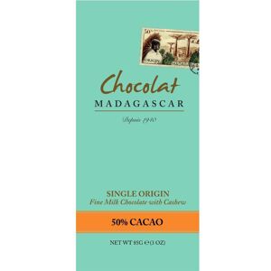 Kaffebox Chocolat Madagascar Fine Milk Chocolate with Cashew 50%