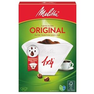 Melitta Kaffefilter 1x4 80-pack