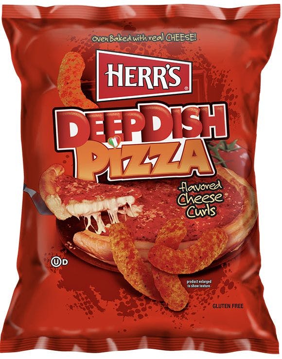Herrs Deep Dish Pizza Cheese Curls 198g