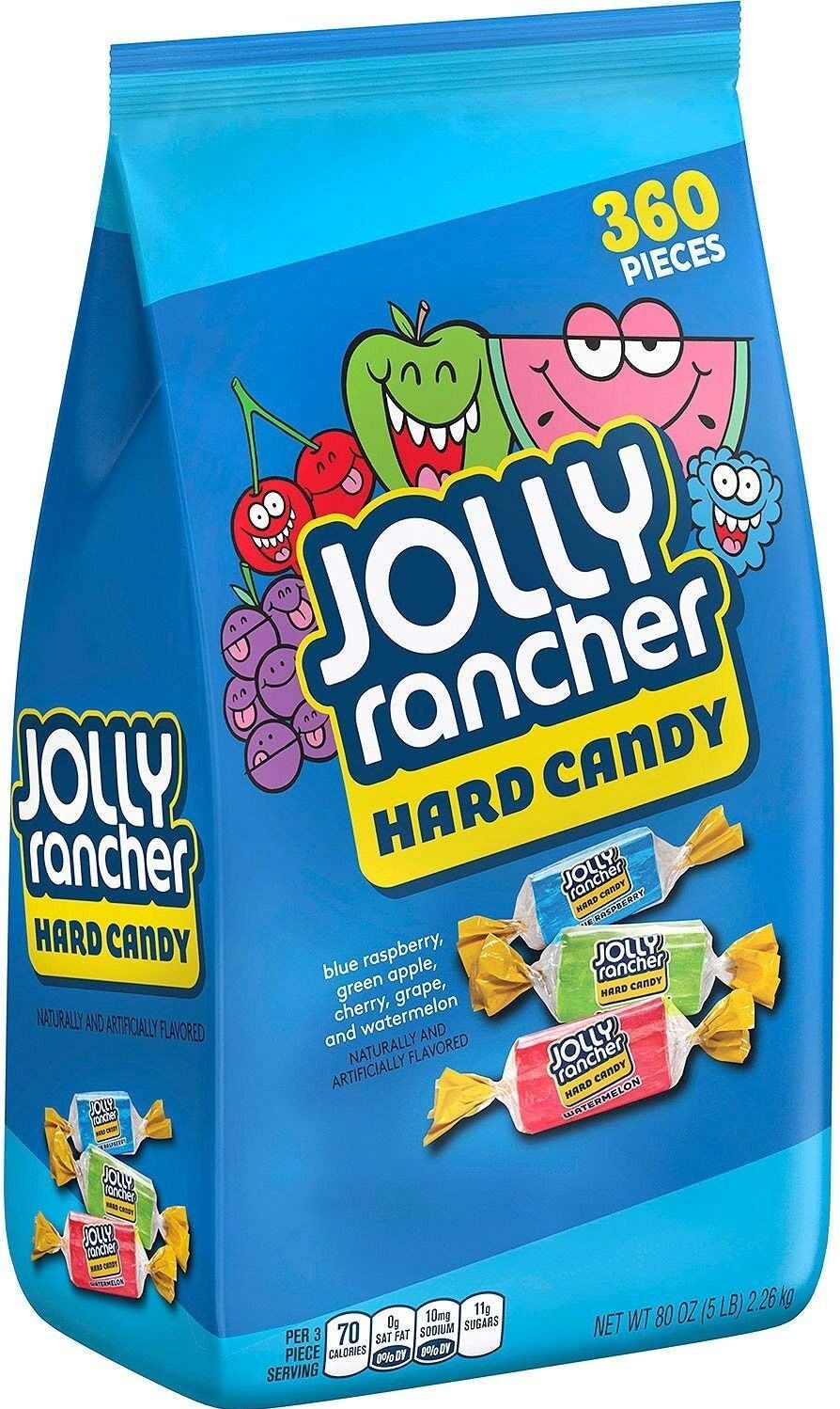 Jolly Rancher Hard Candy 360stk 2,2kg! Individuelt innpakkede drops