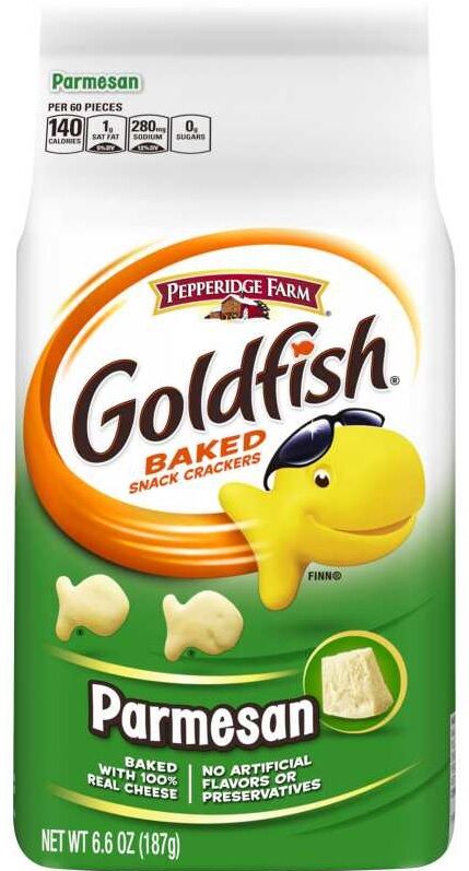 Goldfish Crackers Parmesan 187g Gullfisk - Kinofavoritten med parmesaost