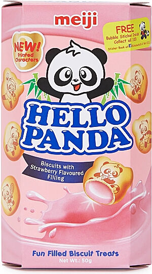 Hello Panda Jordbær 50g Japansk Megahit