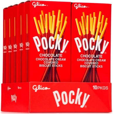 Pocky Chocolate - 10 stk Hel kartong med Pocky Chocolate