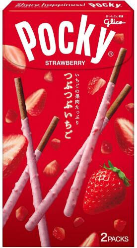 Pocky Strawberry 58g 14 sticks 2 pakker a 7 sticks