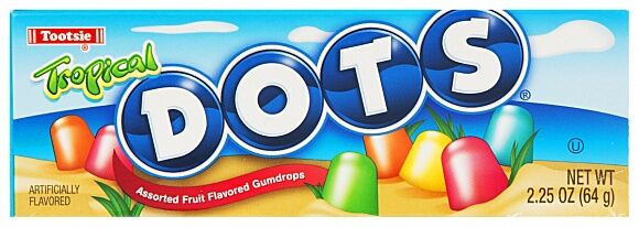 Dots Tropical  Vingummi 64g Tootsie Dots