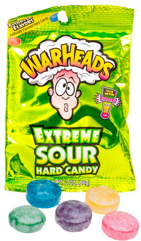 Warheads Extreme Sour Hard Candy 56g