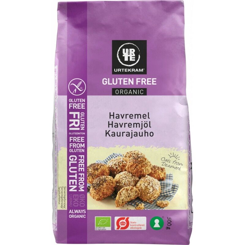 Urtekram Havremel Glutenfri Øko 500 g Baking