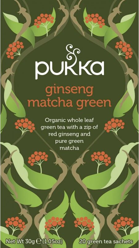 Pukka Ginseng Matcha Green Tea Eco 20 sachets Te